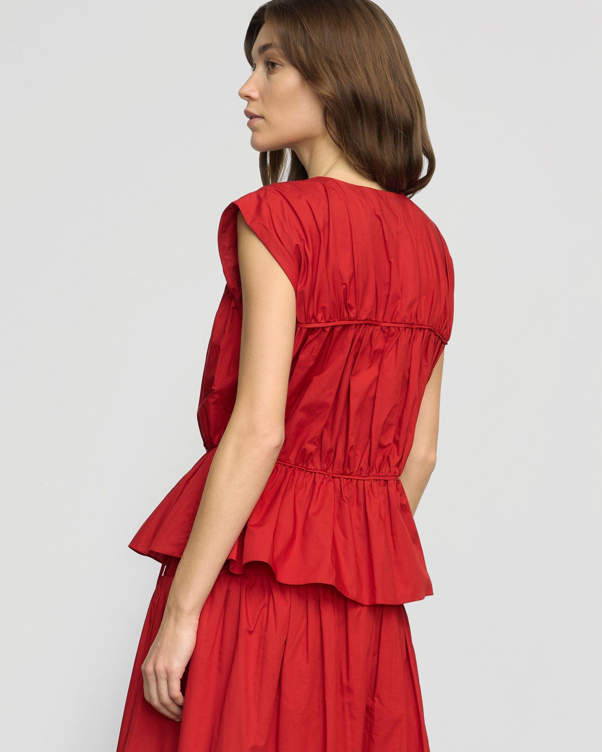 Neha Tie-Front Organic Cotton Blouse Product Image