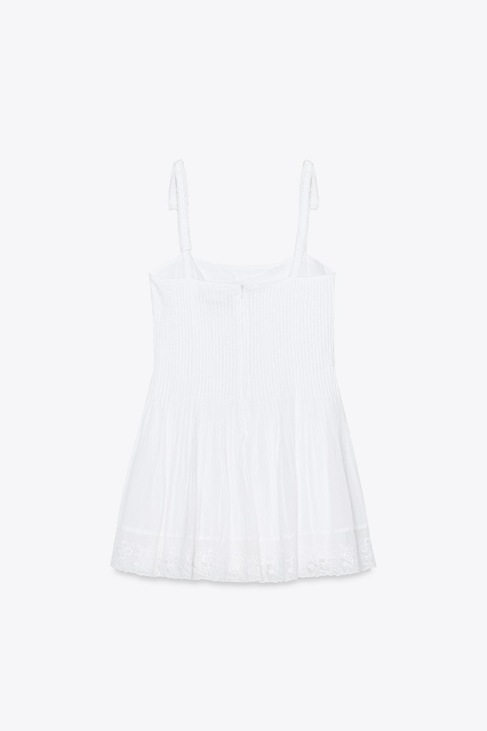 SHORT POPLIN DRESS Product Image