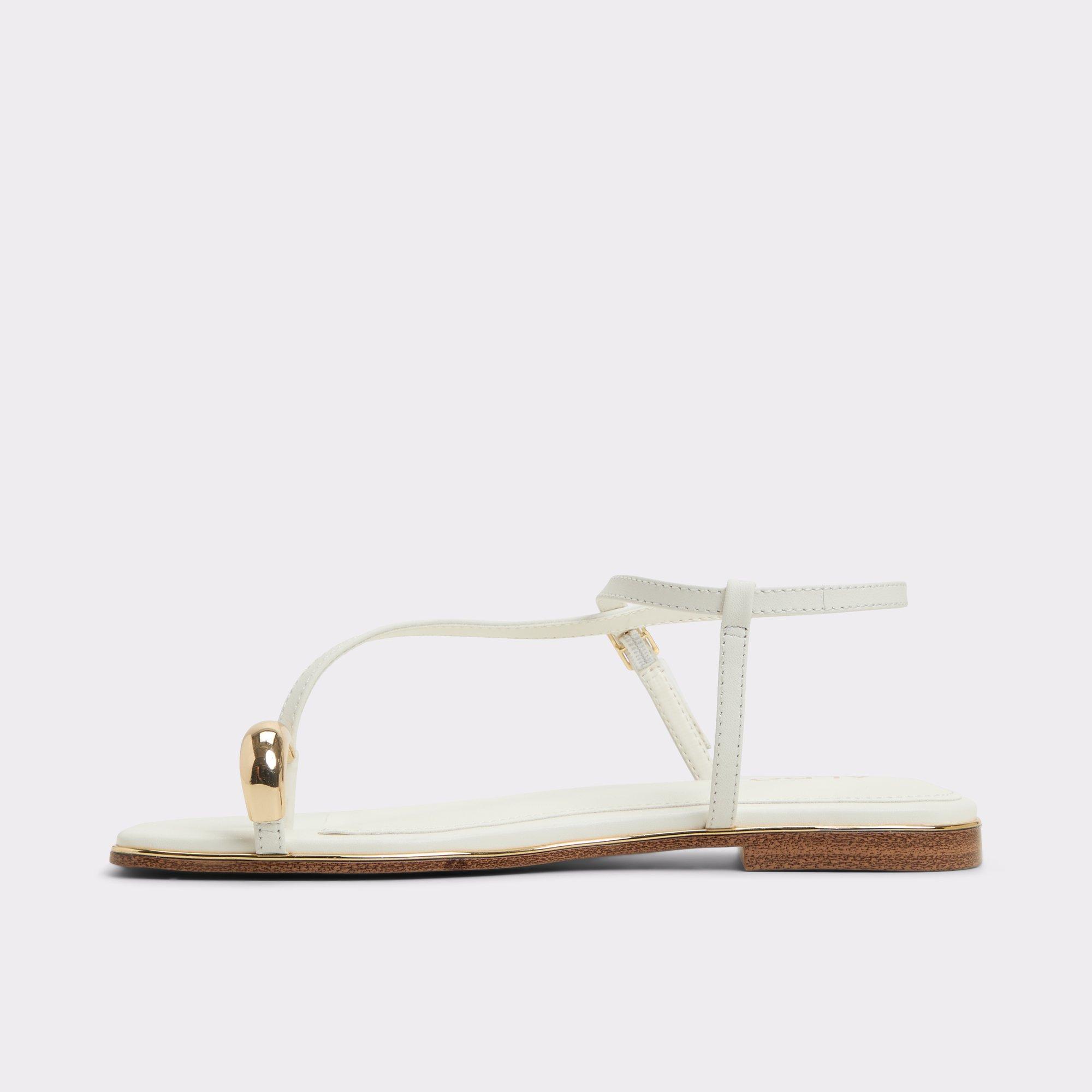 Jomalina White Women's Flat Sandals | ALDO US Product Image