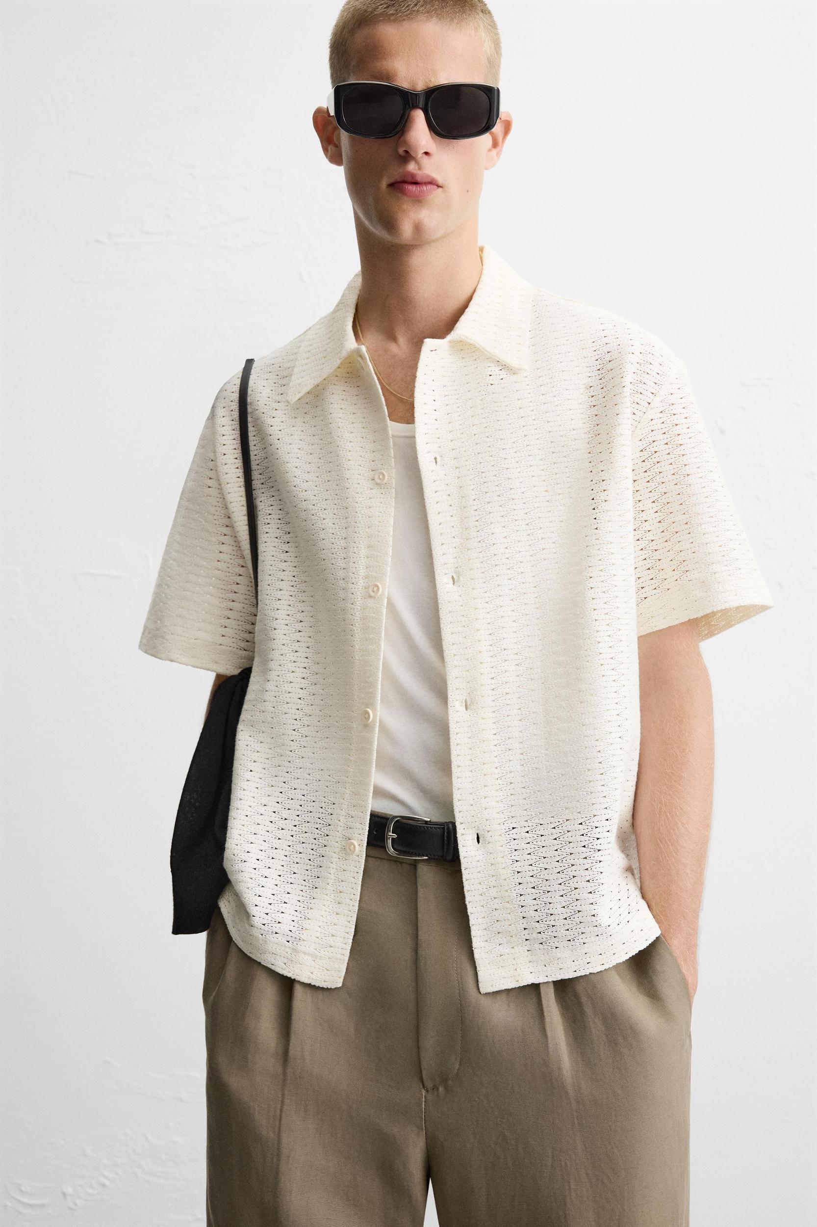 GEOMETRIC JACQUARD SHIRT Product Image