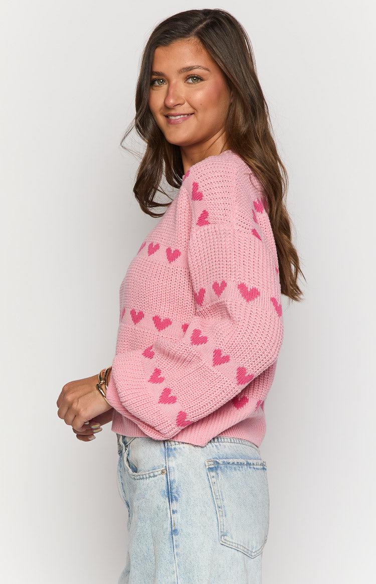 Lovey Pink Heart Stripe Jumper Baby Product Image