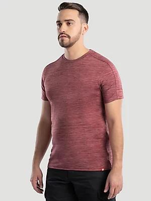 Men's Performance Crew Neck T-Shirt in Ruby Wine Product Image