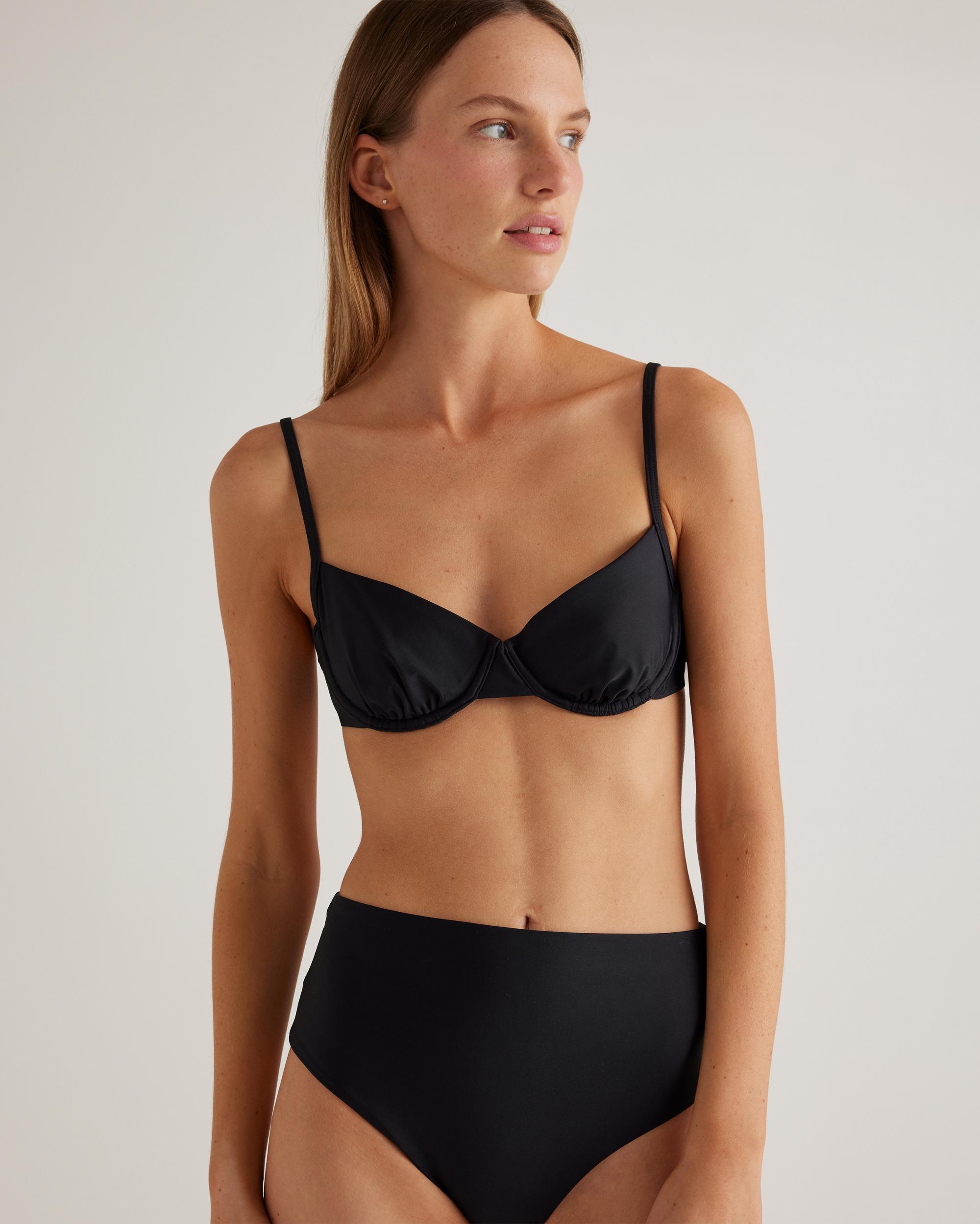 Quince | Women's Italian High-Rise Bikini Bottom 78% Recycled Polyamide, 22% Spandex Product Image