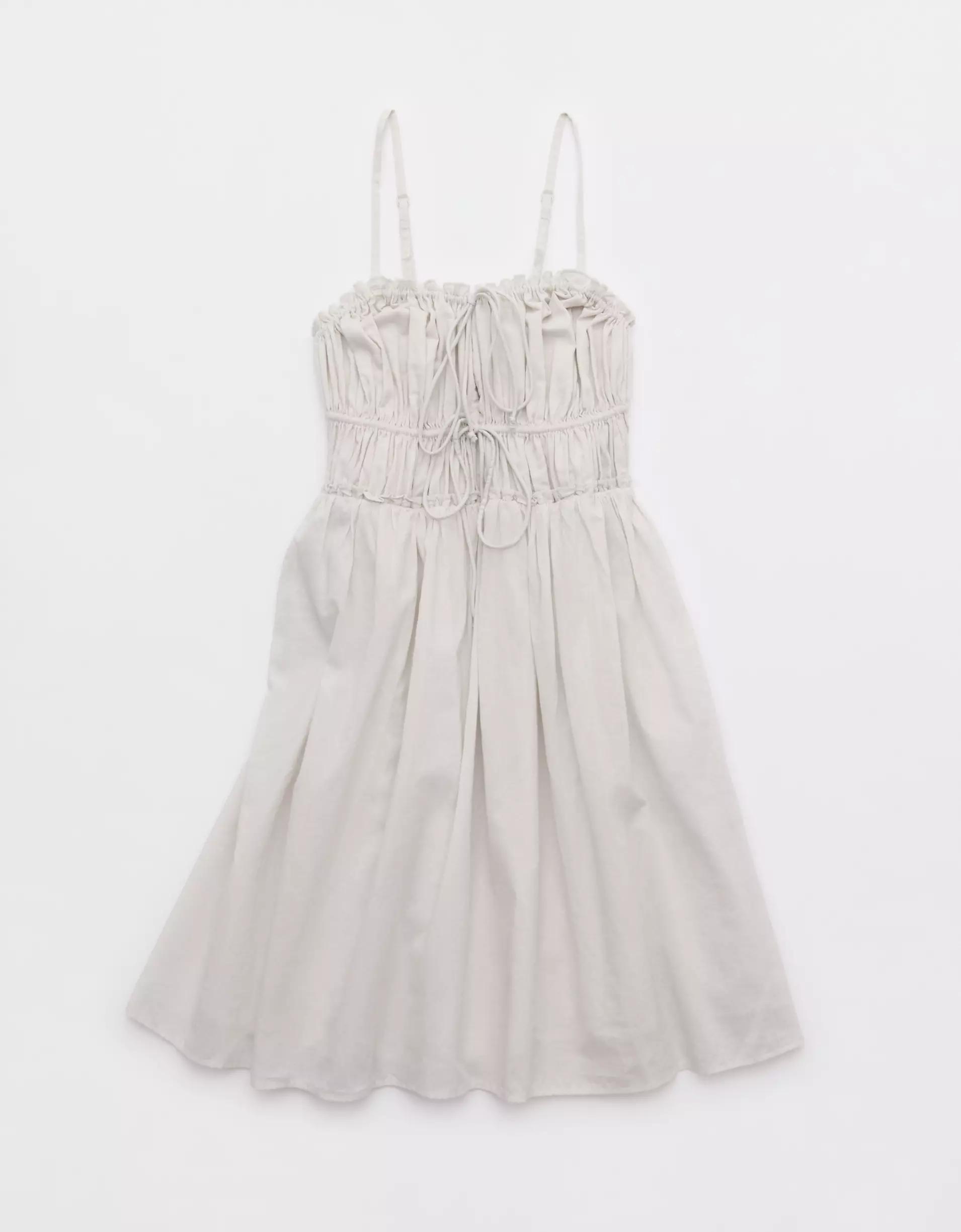 Aerie Tie Front Mini Dress Product Image