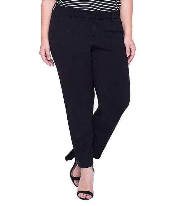 Liverpool Los Angeles Plus Size Kelsey Mid Rise Slim Leg Stretch Ponte Trouser Pants Product Image