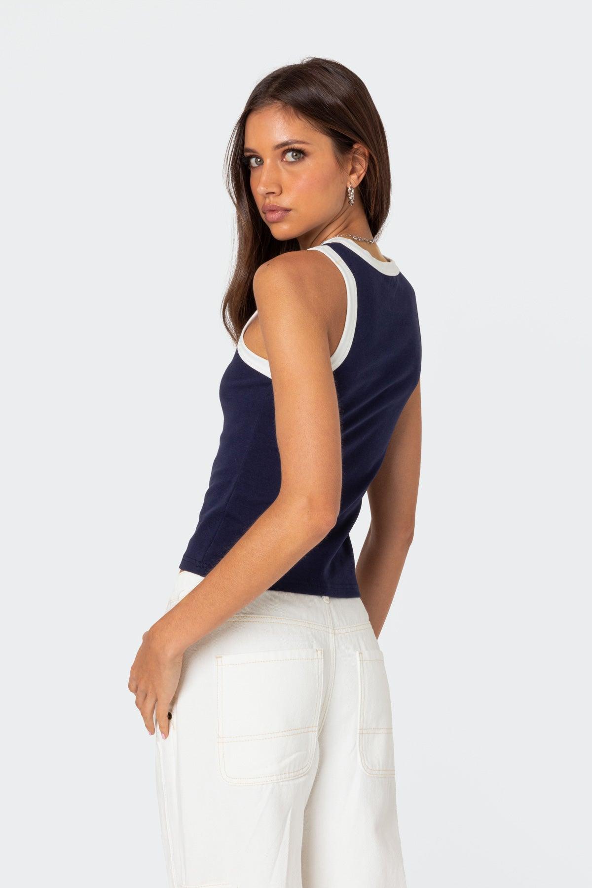 Tammy Contrast Tank Top Product Image