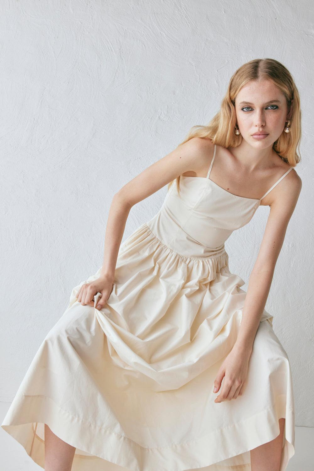 Sloane Maxi Dress Cream Product Image