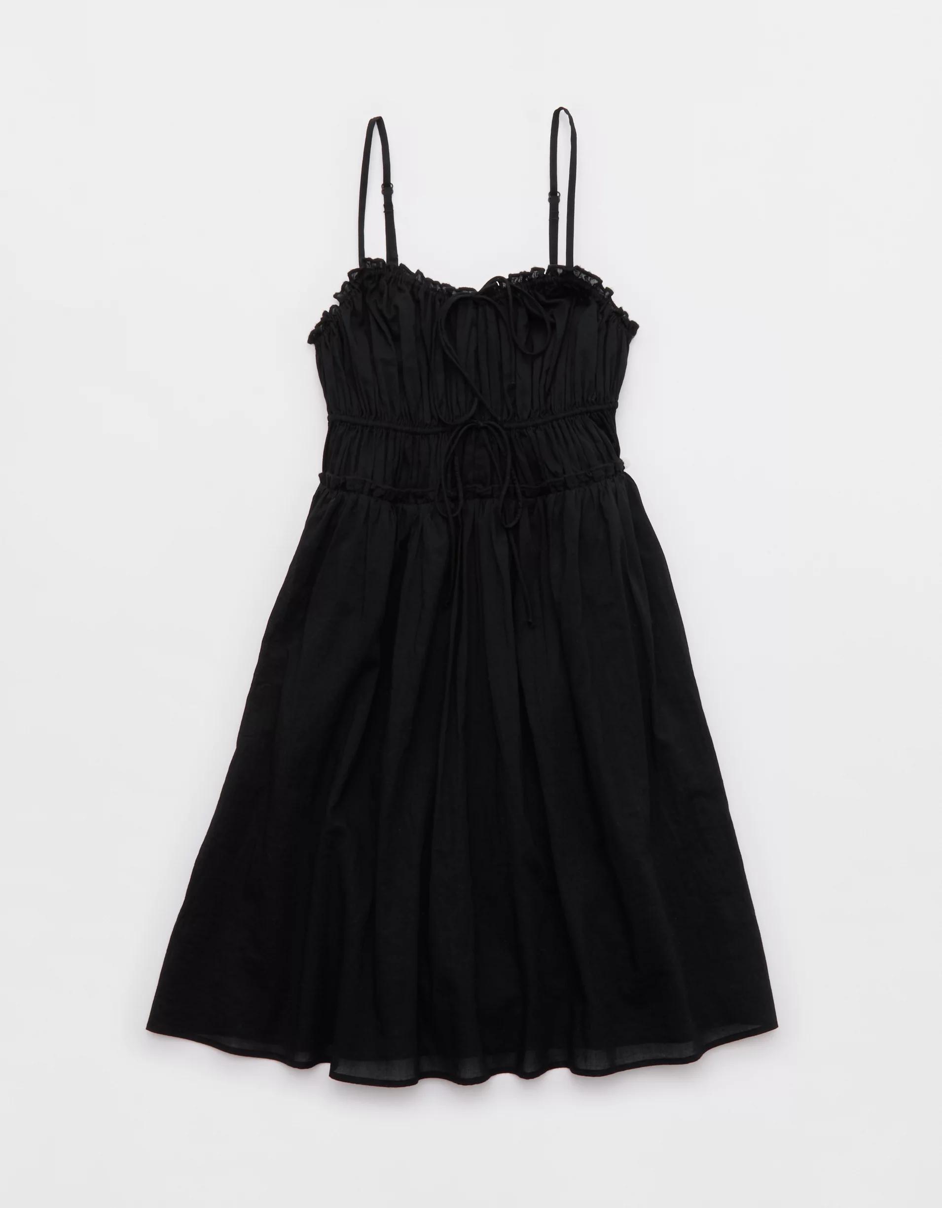 Aerie Tie Front Mini Dress Product Image