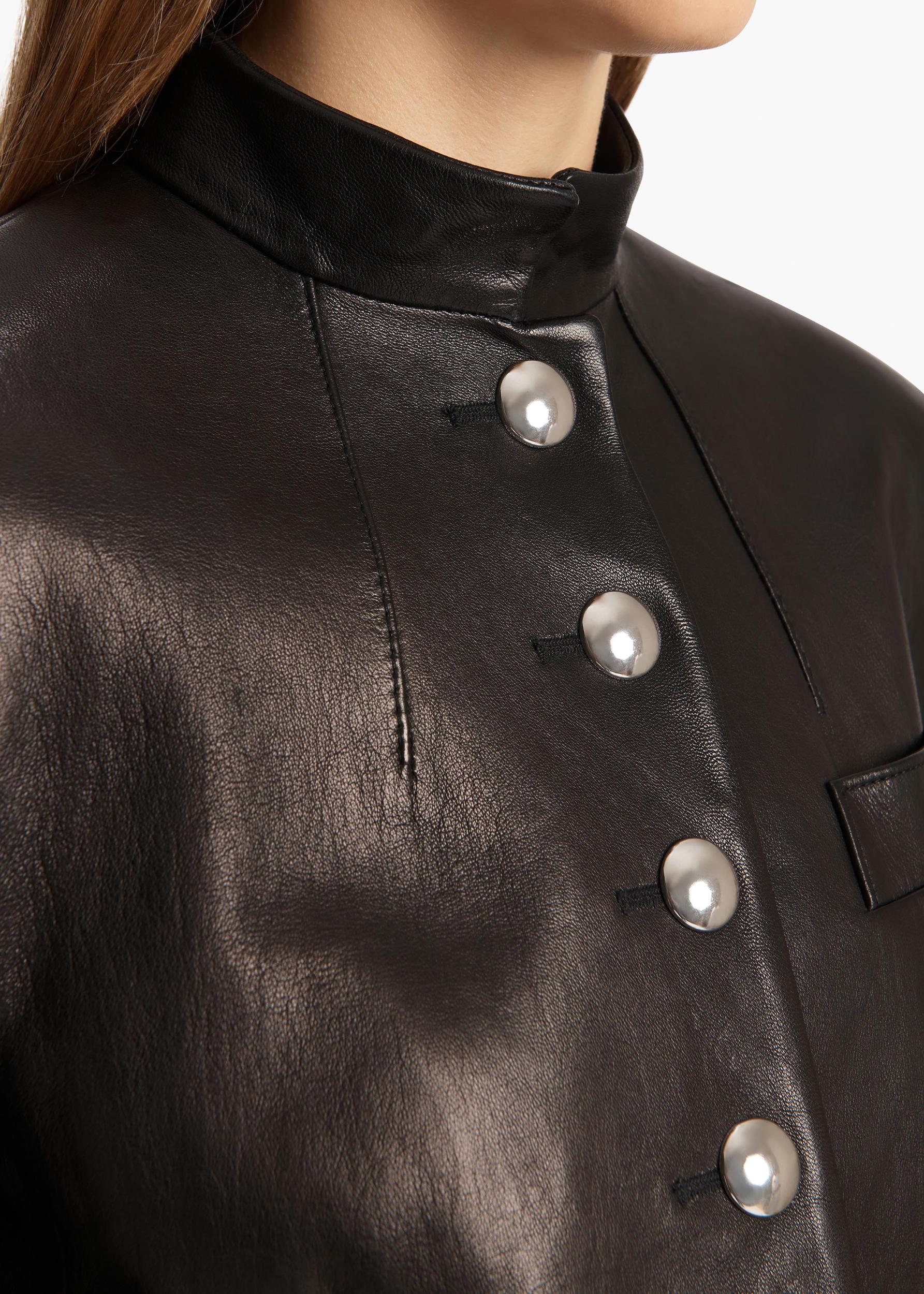 Samuelson Jacket in Black Leather Product Image