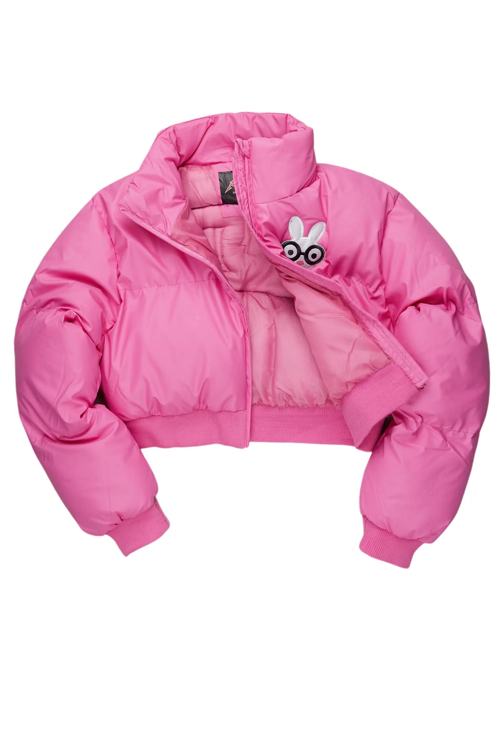 Teireya Fuchsia Puffer Jacket Female Product Image