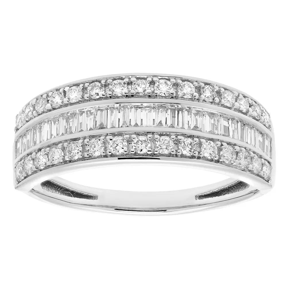 The Regal Collection IGL Certified 1/2 Carat T.W. Diamond Ring, Women's, Size: 8, 14k White Gold Product Image