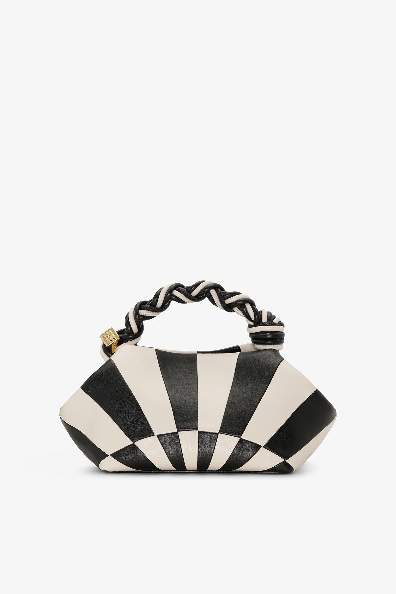 Black and White Small GANNI Bou Bag Product Image