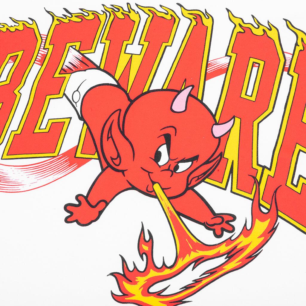 Market x Hot Stuff Beware S/S T-Shirt - White Male Product Image