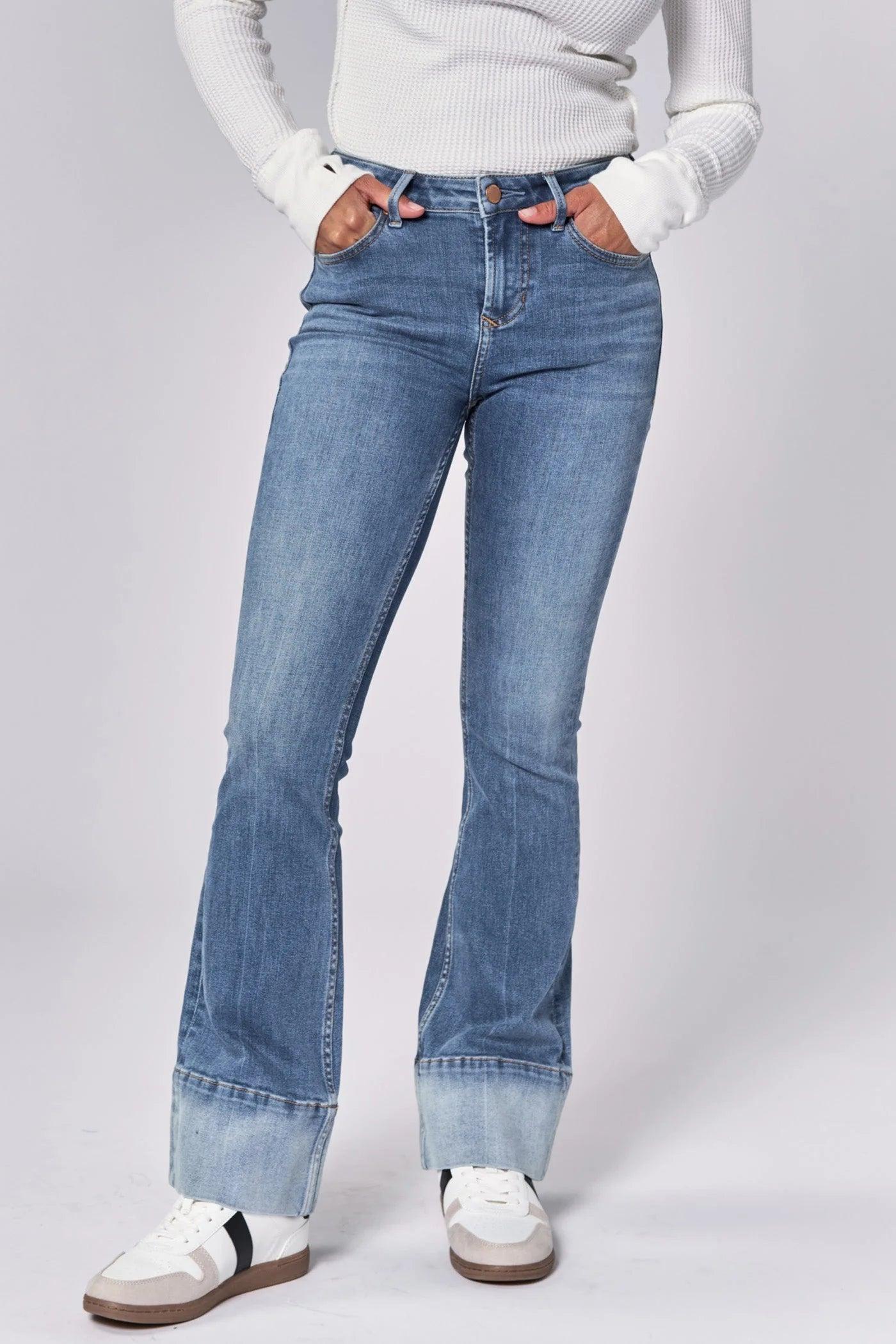 Jaxtyn Midrise Bootcut with Faded Hem Product Image