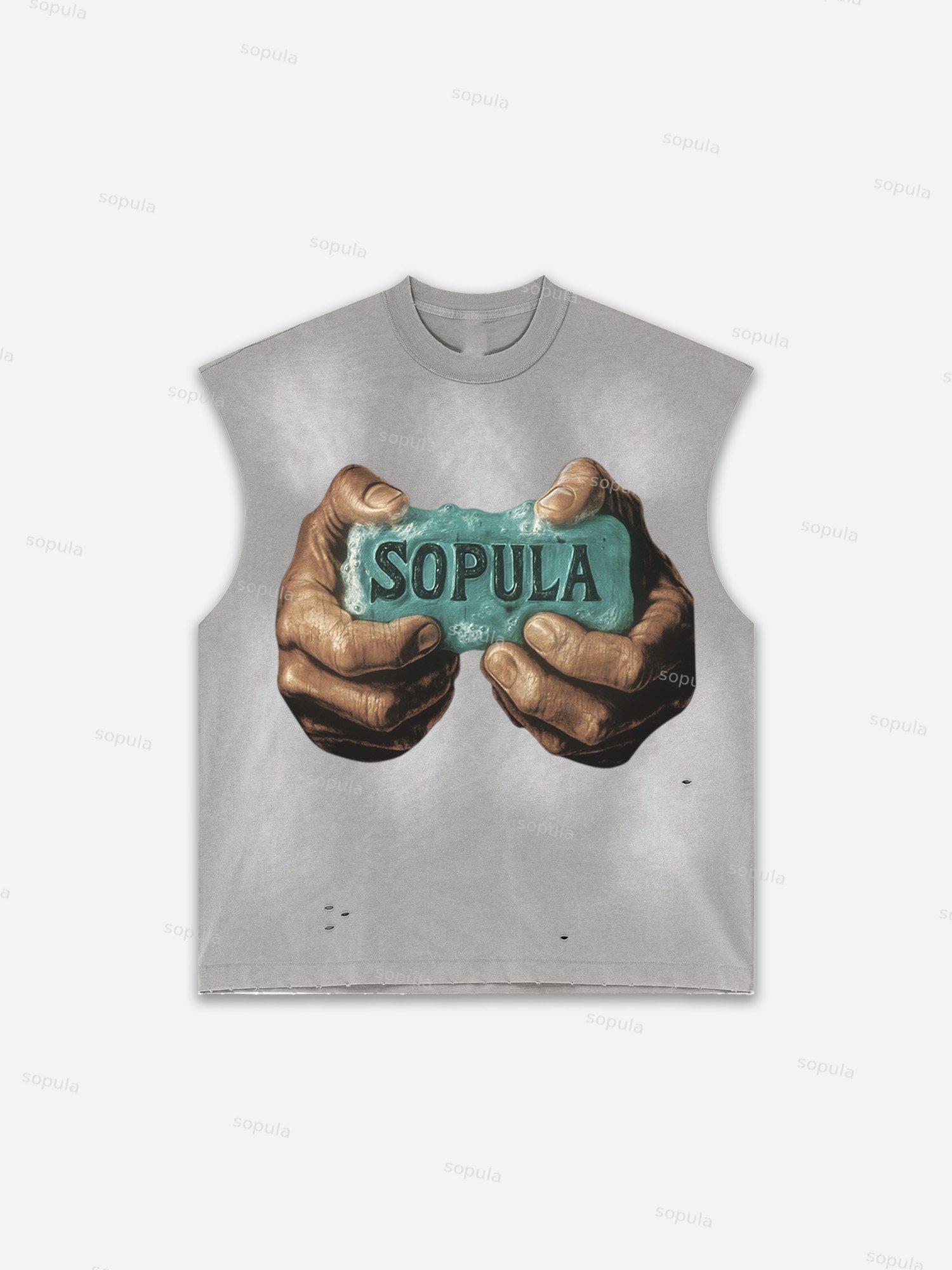 Basketball Dreams Boys Print Distressed Tank Top Product Image