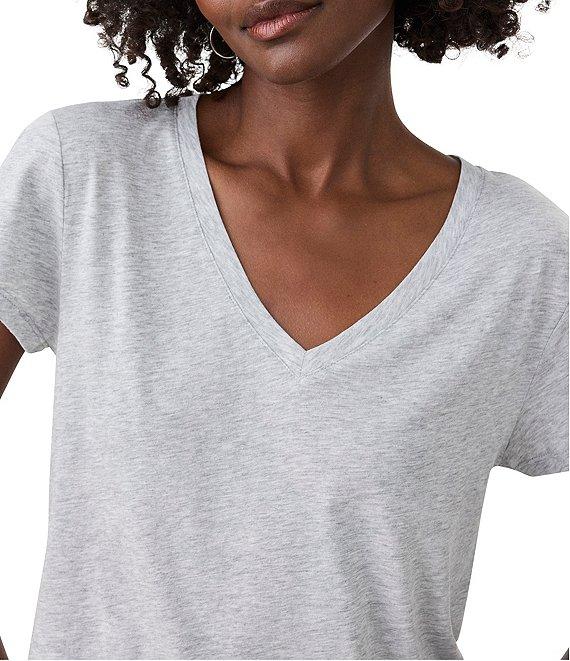 Splendid Kate V-Neck Short Sleeve Tee Shirt Product Image