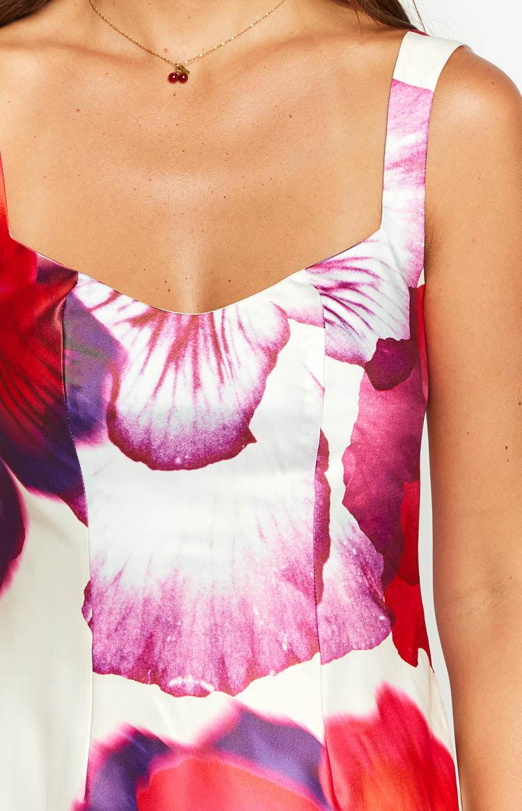 Pansy Pink Floral Sleeveless Mini Dress Baby Product Image