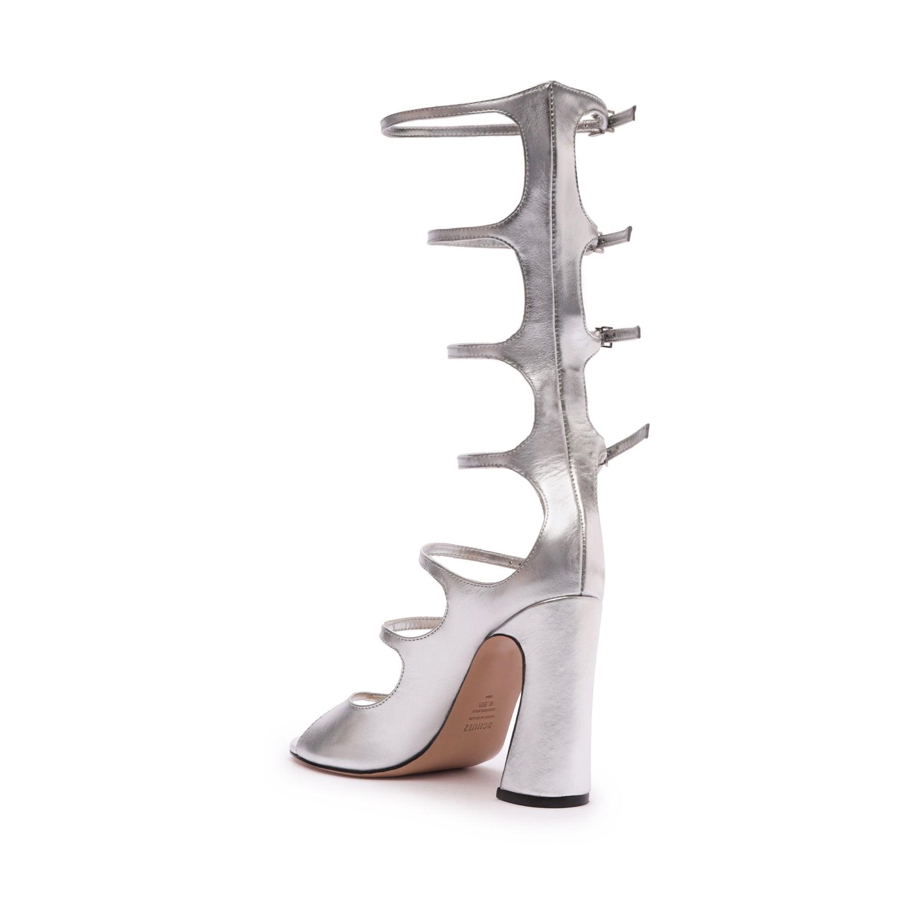 Roman Up Metallic Leather Sandal Female Product Image