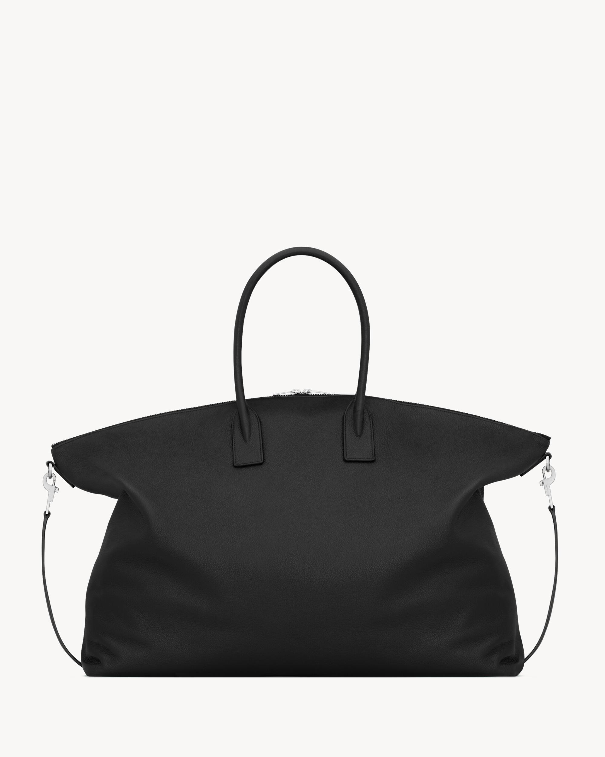 giant BOWLING tote in grained leather Product Image