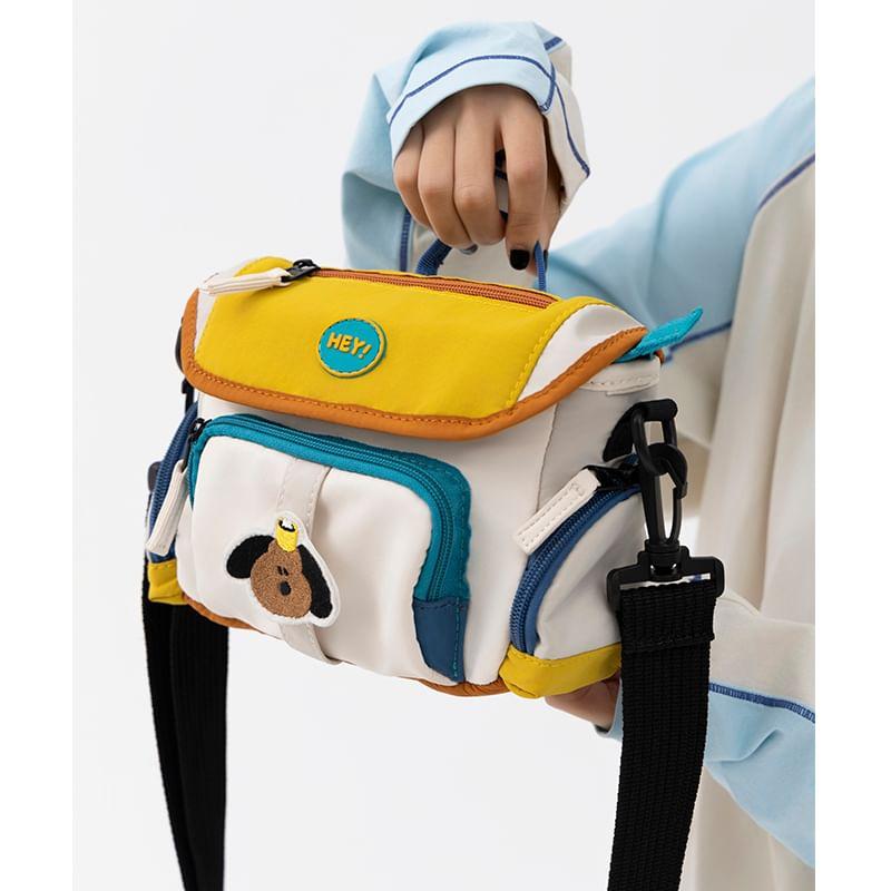 Color Block Dog Accent Crossbody Bag Product Image