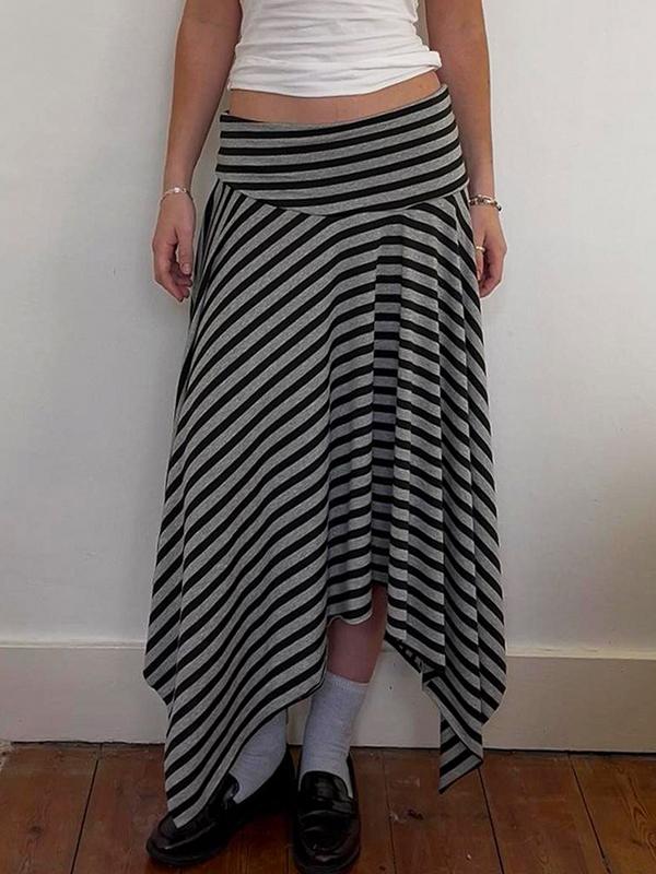 Vintage Stripes Mini Skirt Product Image