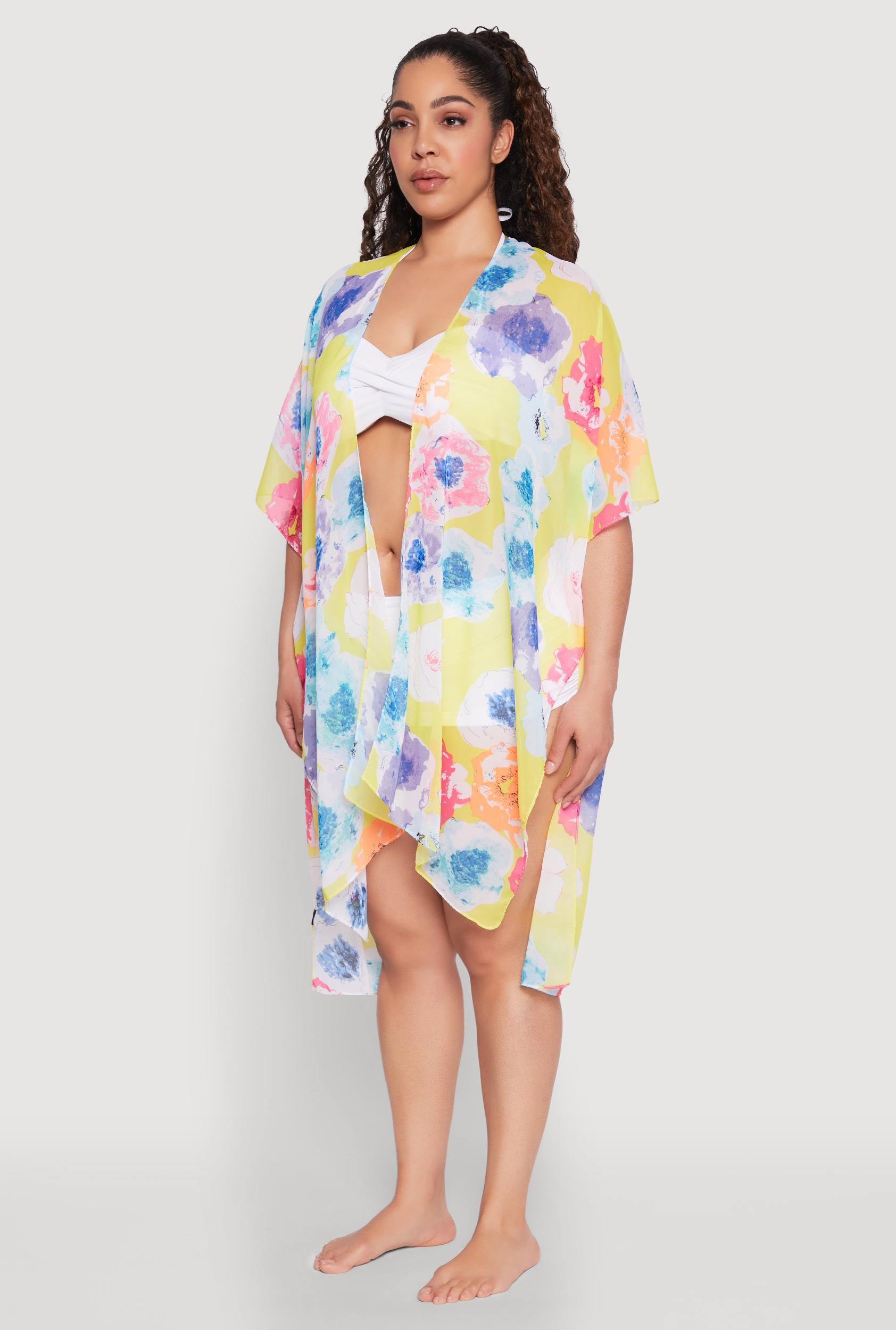 Floral Kimono Cover Up Female Product Image