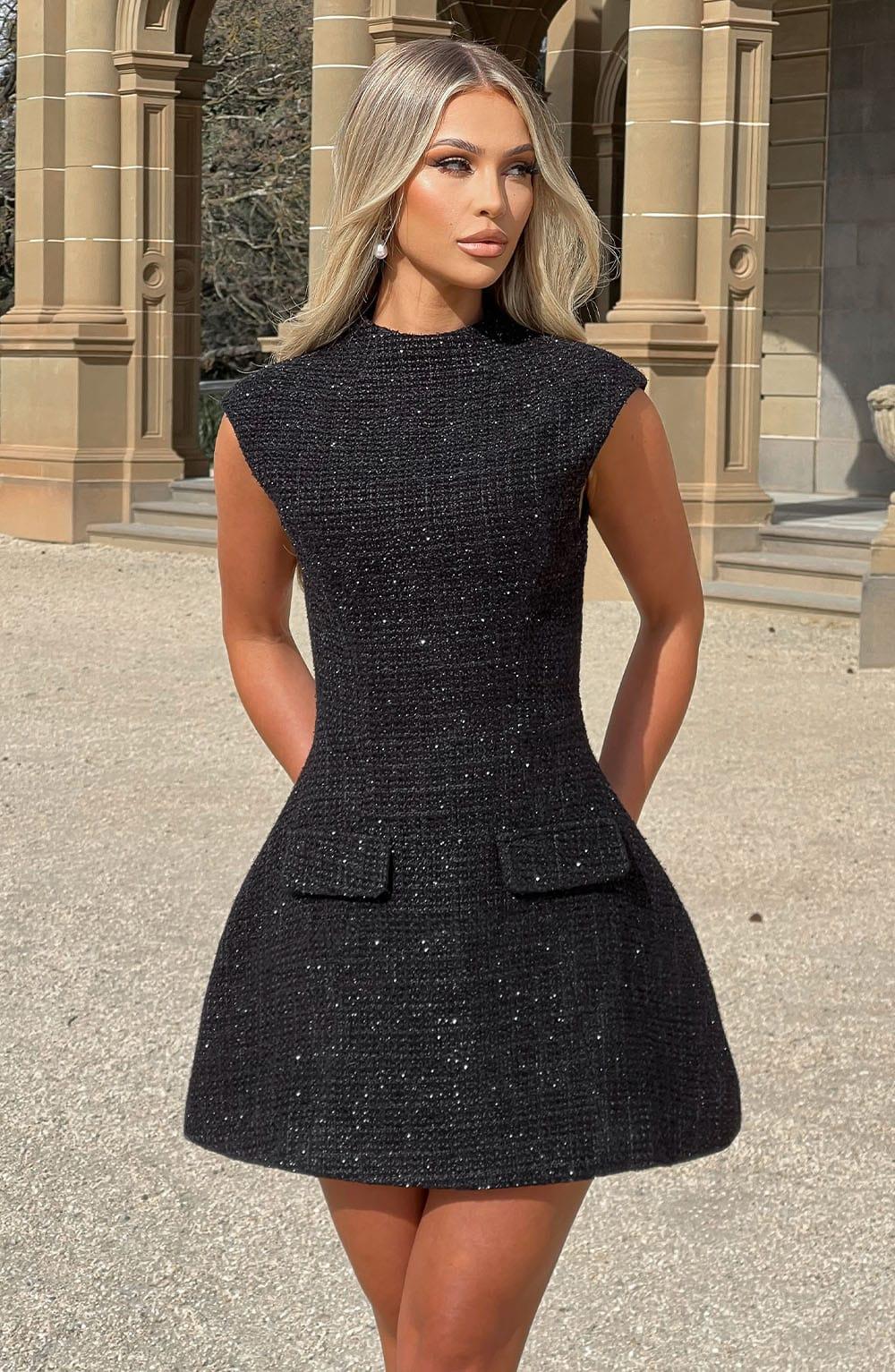 Blake Mini Dress - Black Product Image