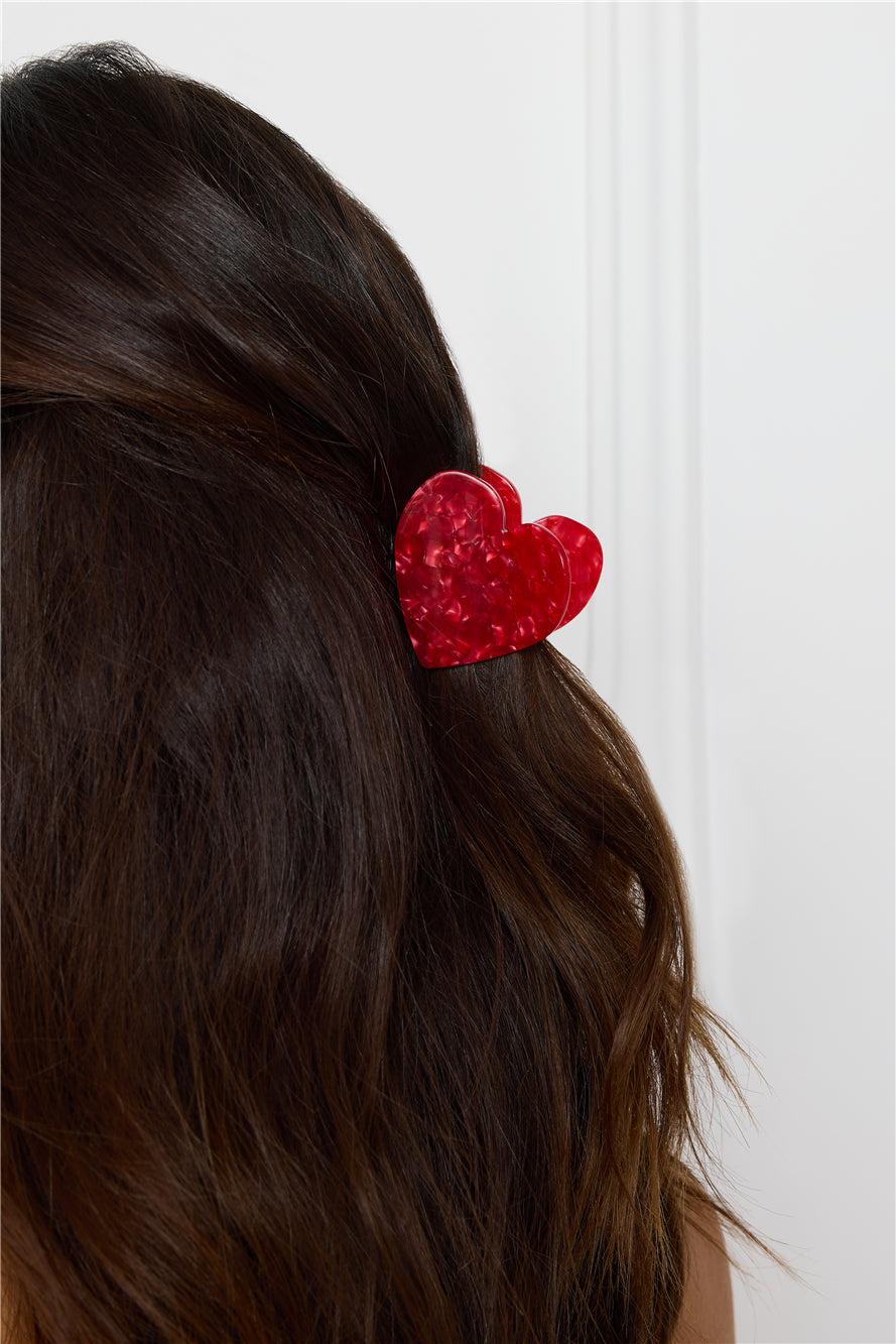 Candy Love Hair Clip Large Red Product Image