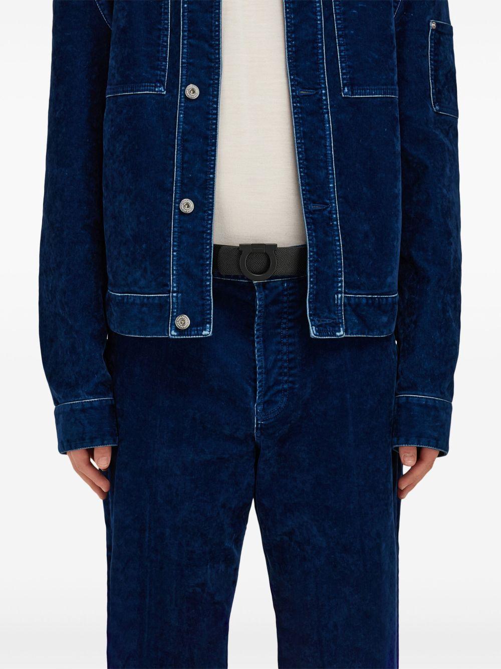 Gancini leather belt Product Image