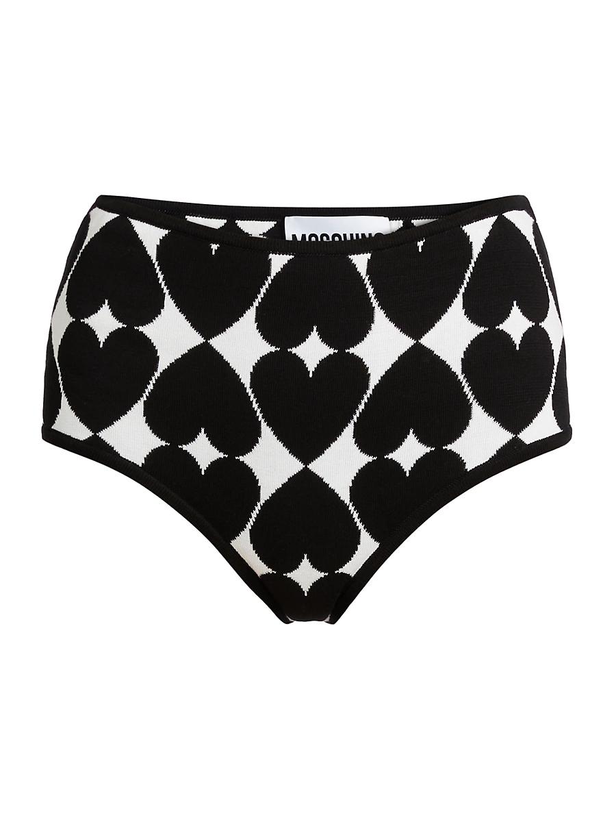 Womens Optical Heart Cotton Panty Product Image