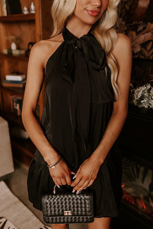 Charming Smile Satin Mini Dress Product Image