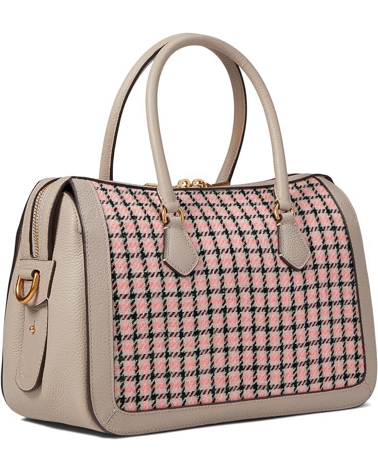 Gramercy Racing Stripe Plaid Twill Fabric Medium Bucket Bag Product Image