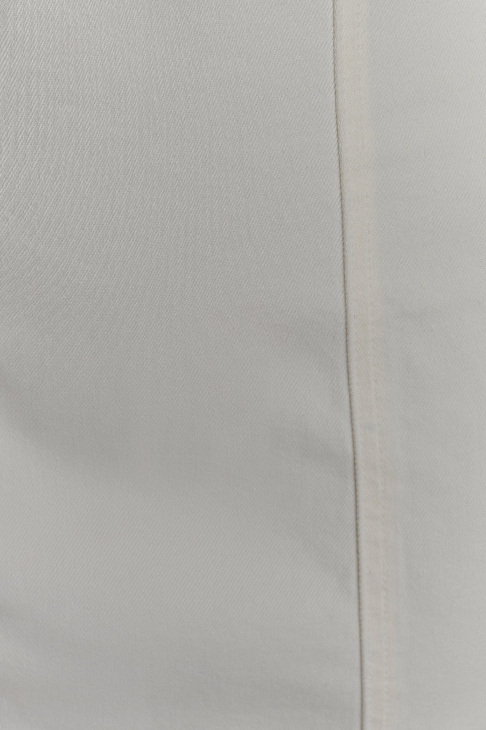 Pascale Off Shoulder Denim Mini Dress - White Product Image