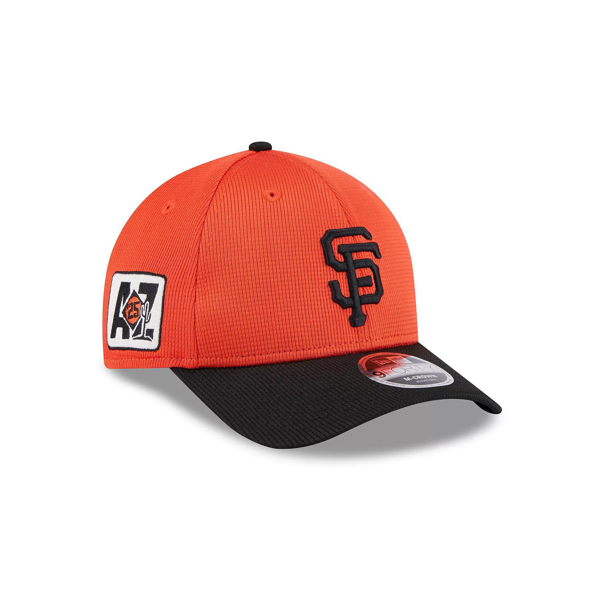 Men's New Era Orange/Black San Francisco Giants 2025 Spring Training 9FORTY Adjustable Hat Product Image