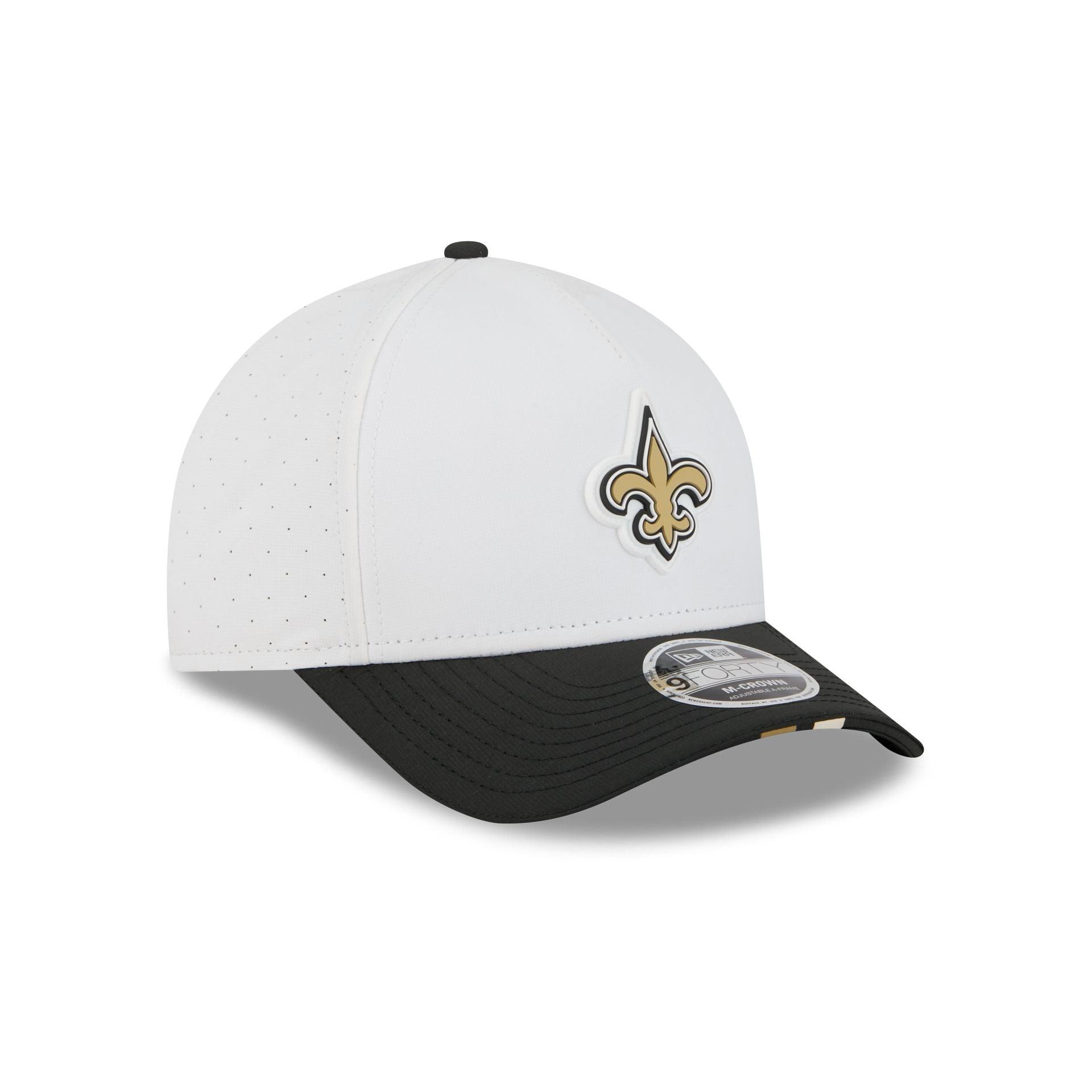 New Orleans Saints 2025 Training 9FORTY M-Crown A-Frame Snapback Hat Male Product Image