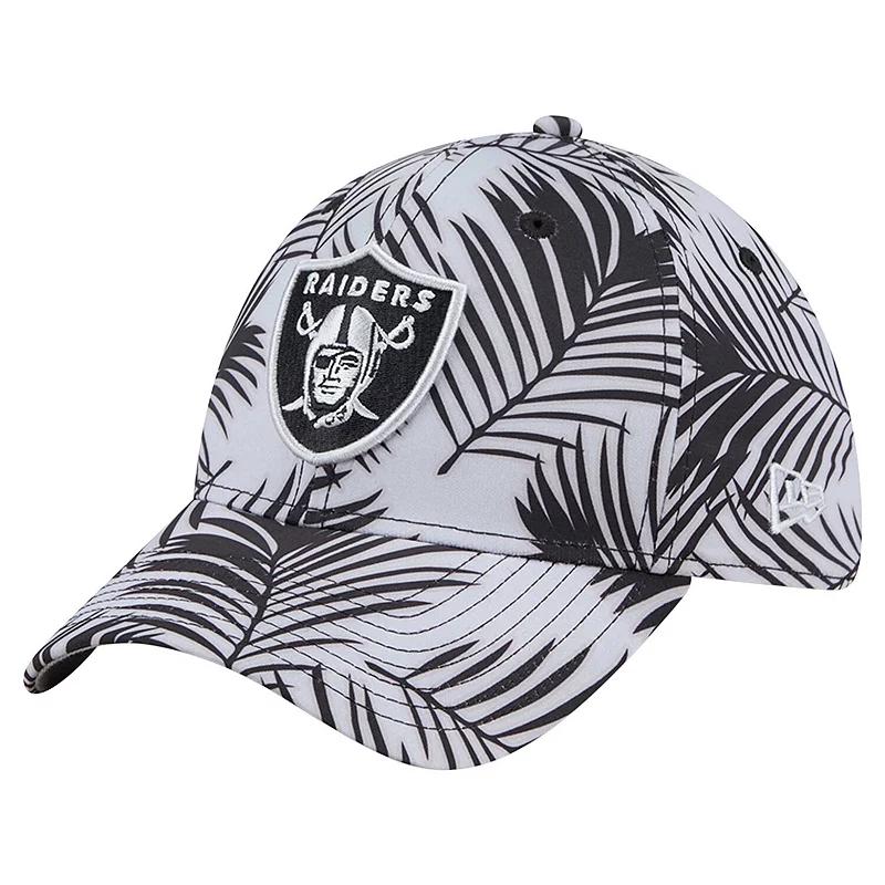 Men's New Era Gray Las Vegas Raiders Palms 39THIRTY Flex Hat, Size: Medium/Large, Lvr Grey Product Image