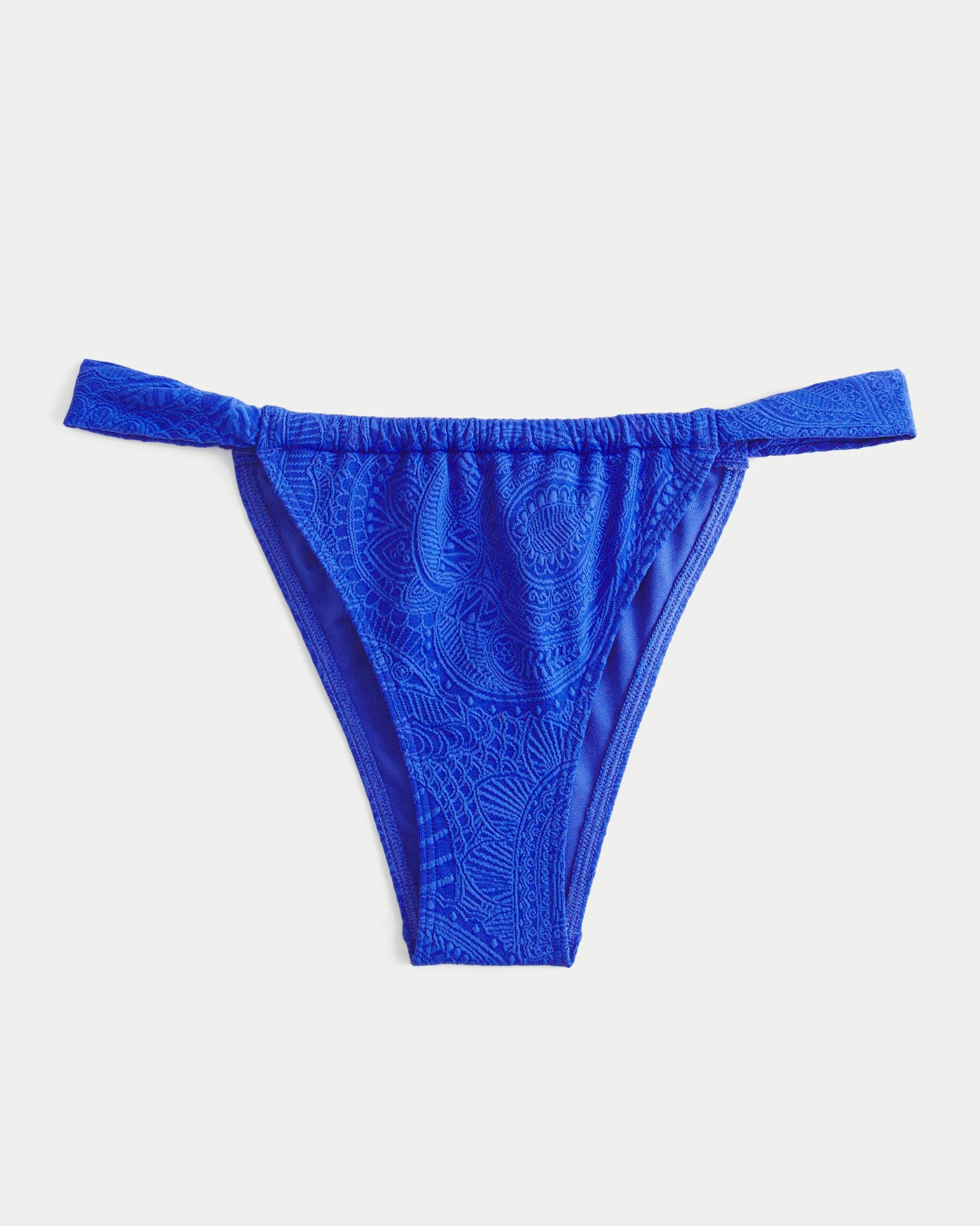 Jacquard Skinny Strap Cheekiest Bikini Bottom Product Image