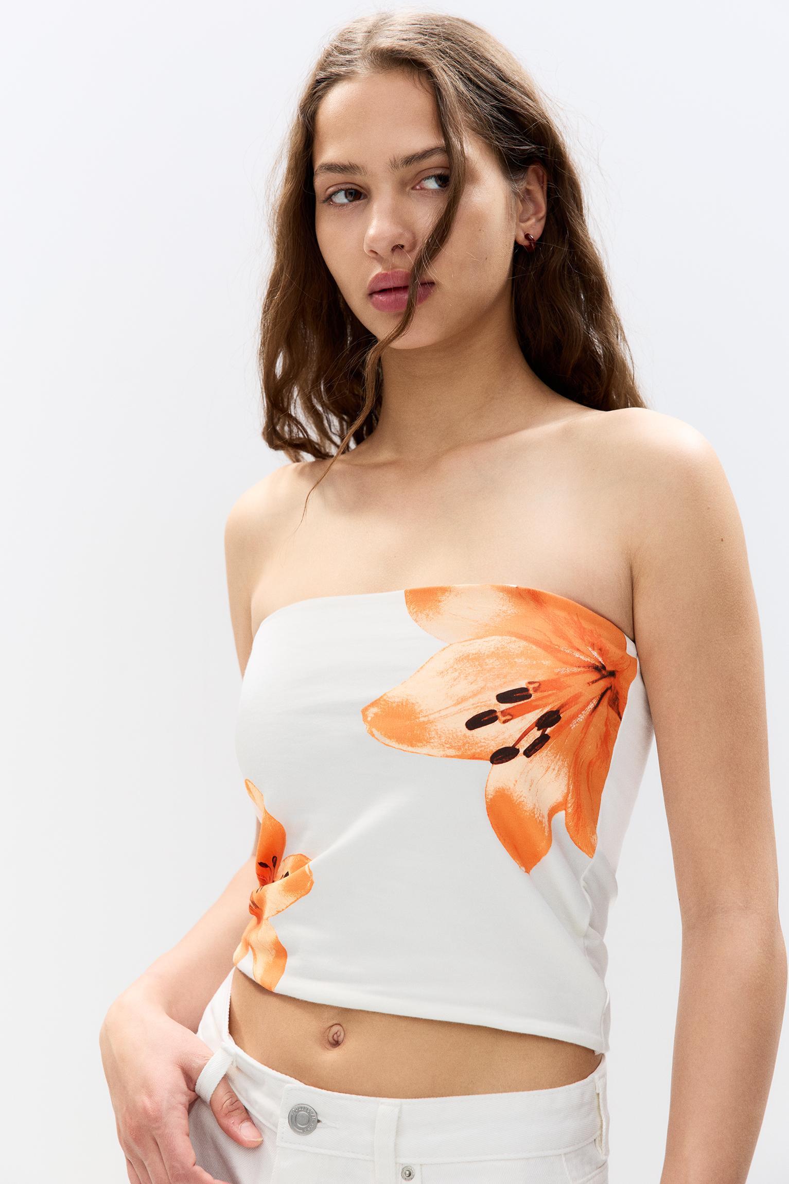 Floral bandeau top Product Image