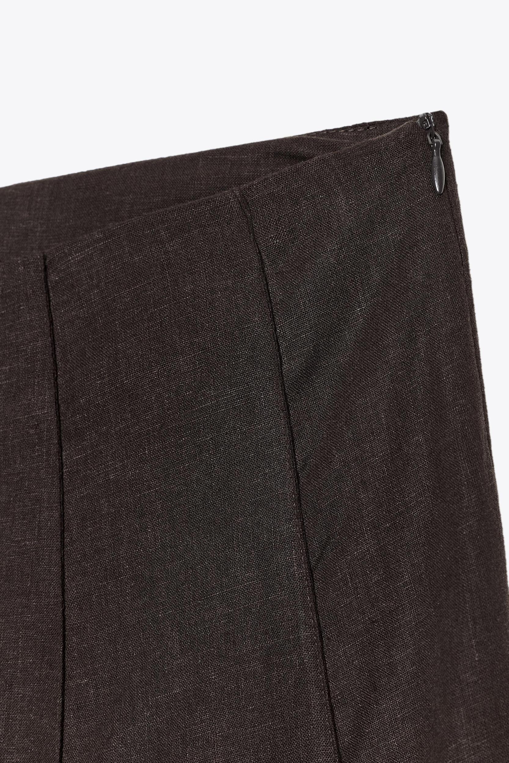 LINEN MIDI SKIRT Product Image