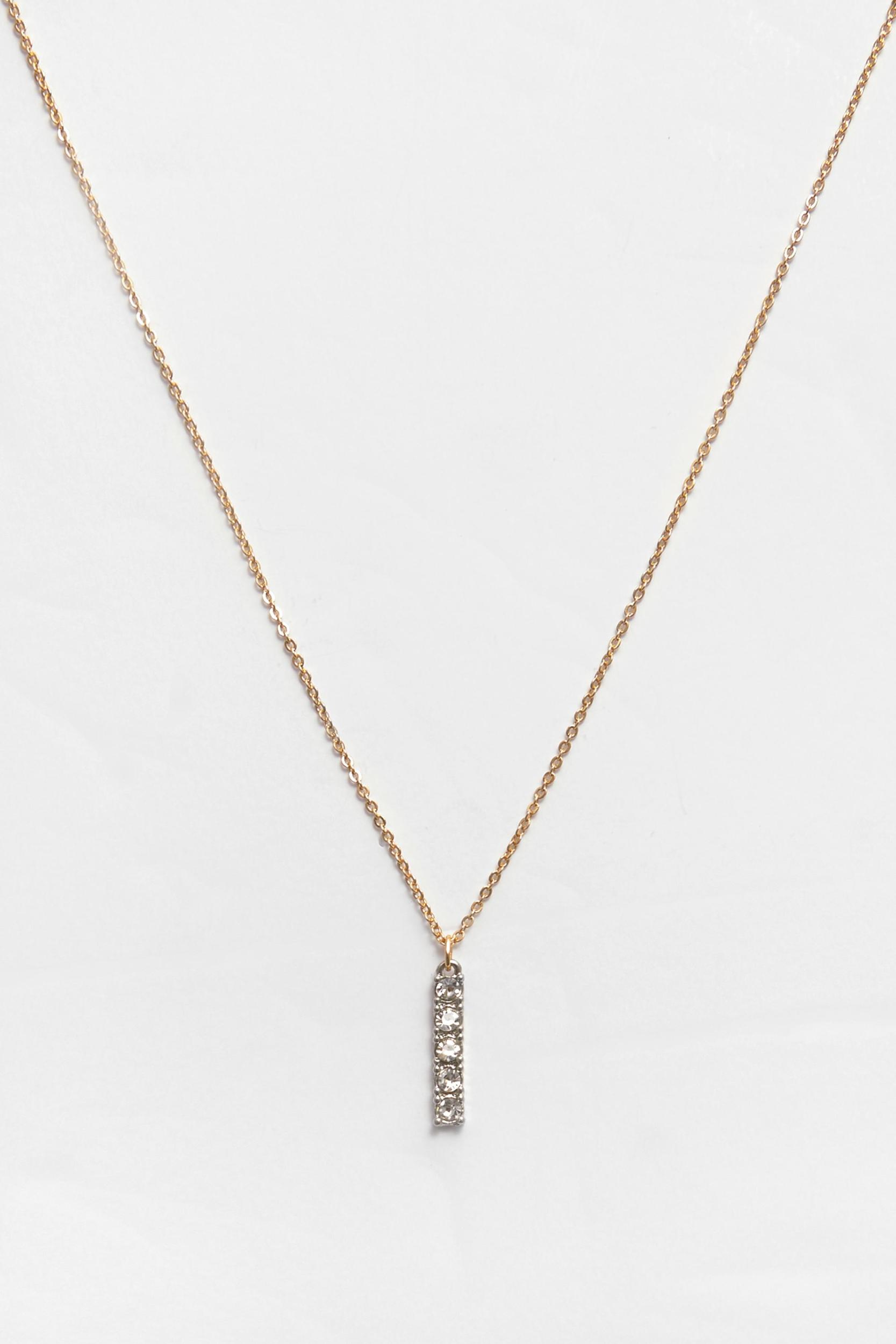 Chain necklace with rhinestones Product Image