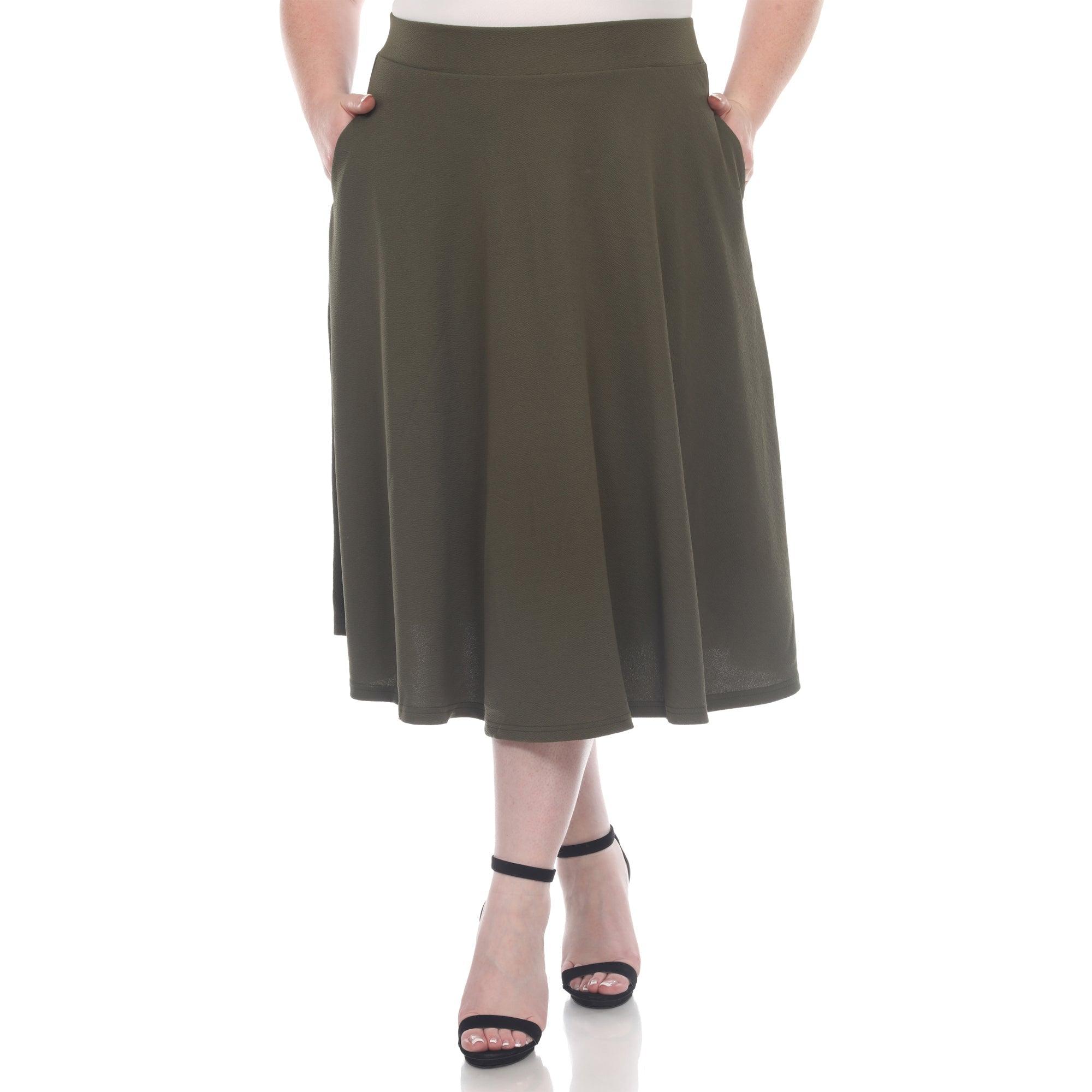 Tasmin Flare Midi Skirts - Plus Product Image