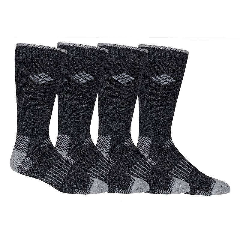 Columbia Mens Moisture Control Check Crew Socks - 4 Pack- Product Image