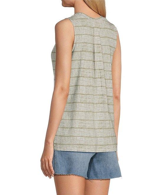 Tommy Bahama Kauai Bungalow Bay Printed Jersey V-Neck Sleeveless High-Low Hem Tank Product Image
