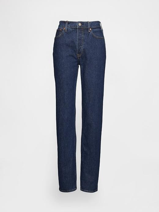 High Rise Cheeky Straight Jeans Product Image