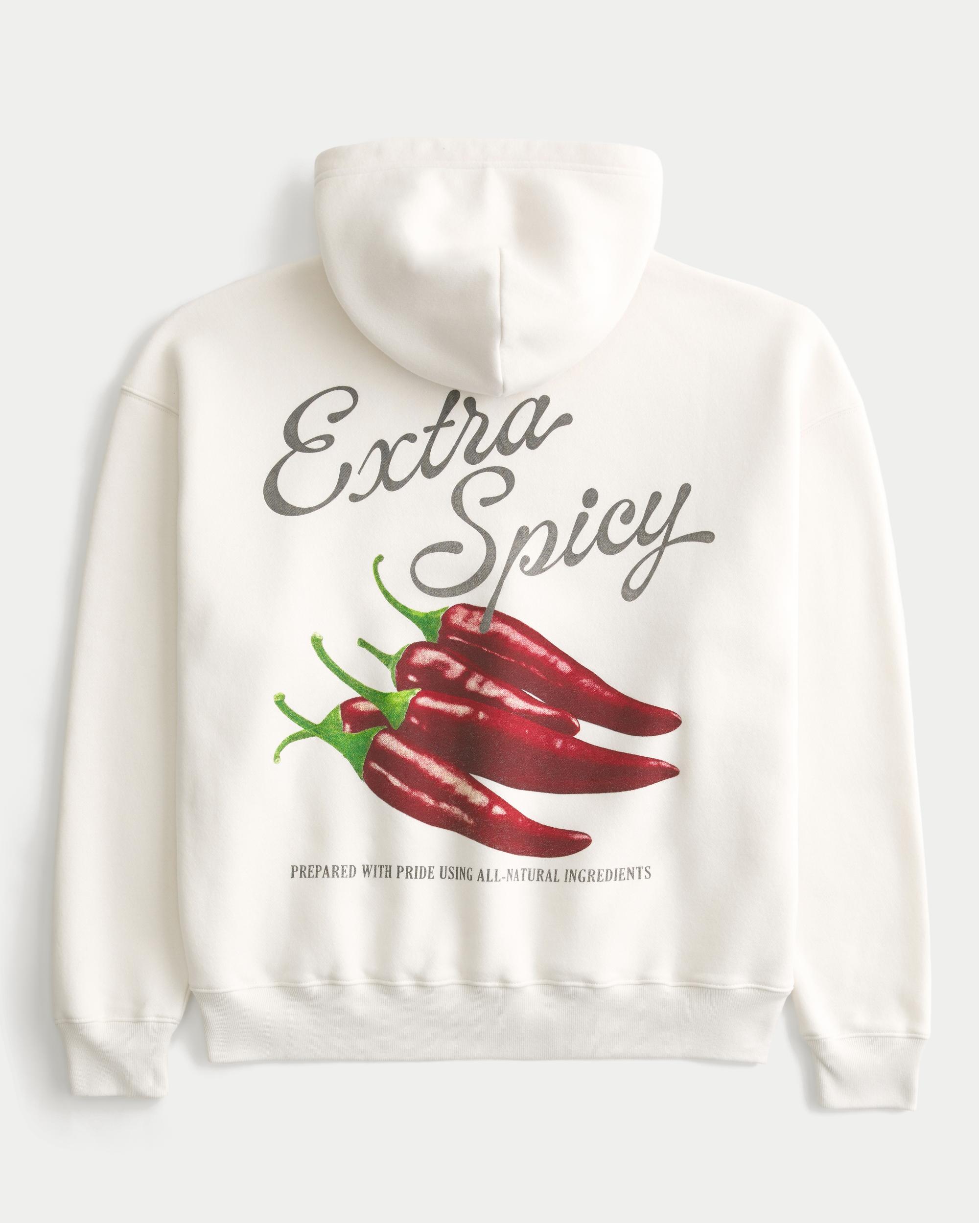 Extra Spicy Peppers Graphic Hoodie Product Image
