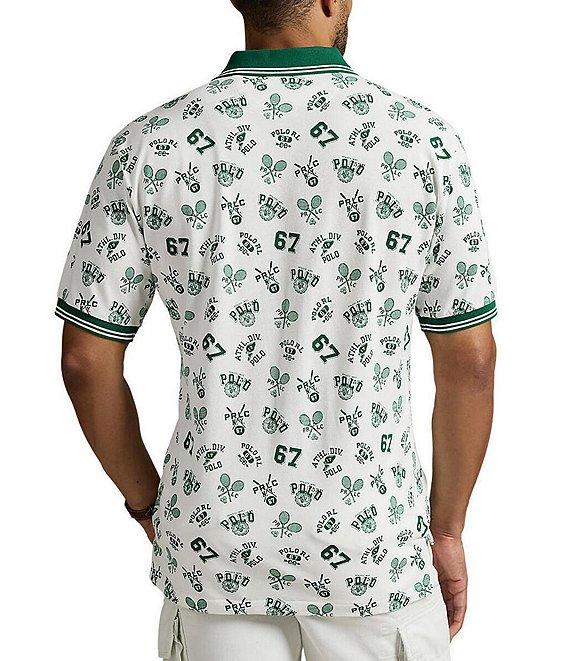 Polo Ralph Lauren Big & Tall Classic Fit Printed Mesh Short Sleeve Polo Shirt Product Image