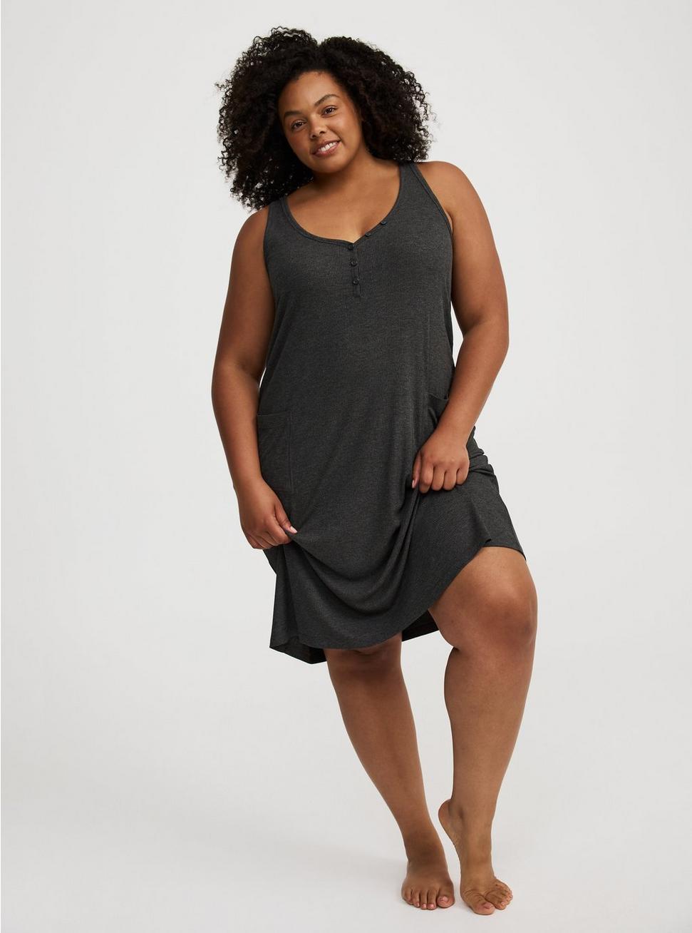 Ribbed Midi Lounge Dress Product Image