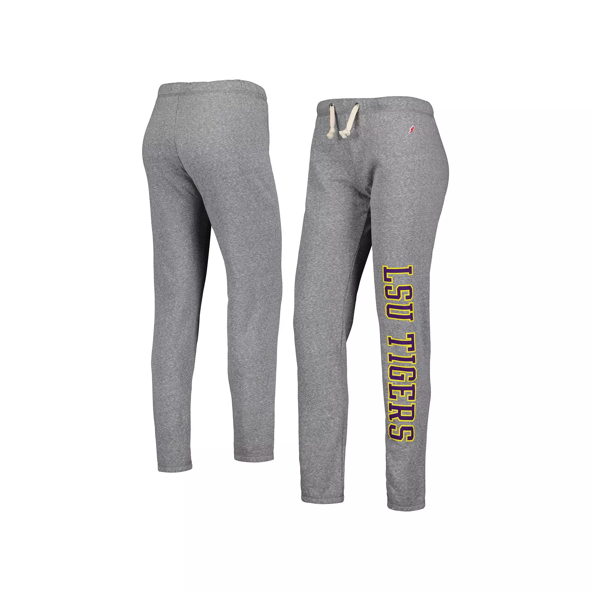Women's League Collegiate Wear Heather Gray LSU Tigers Victory Springs Tri-Blend Jogger Pants,  Product Image