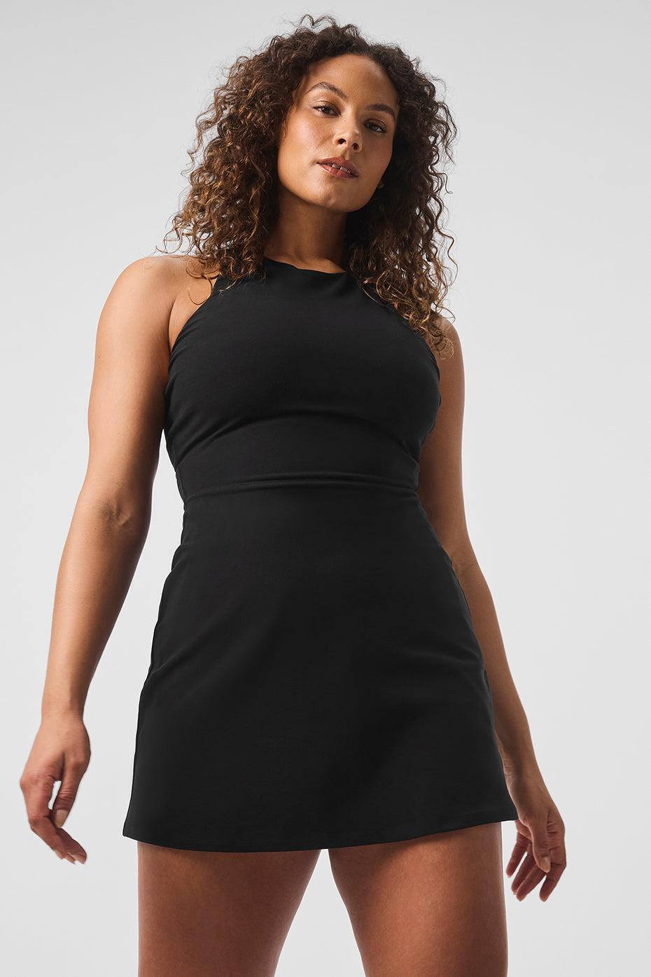 Alosoft Backspin Dress - Black Female Product Image