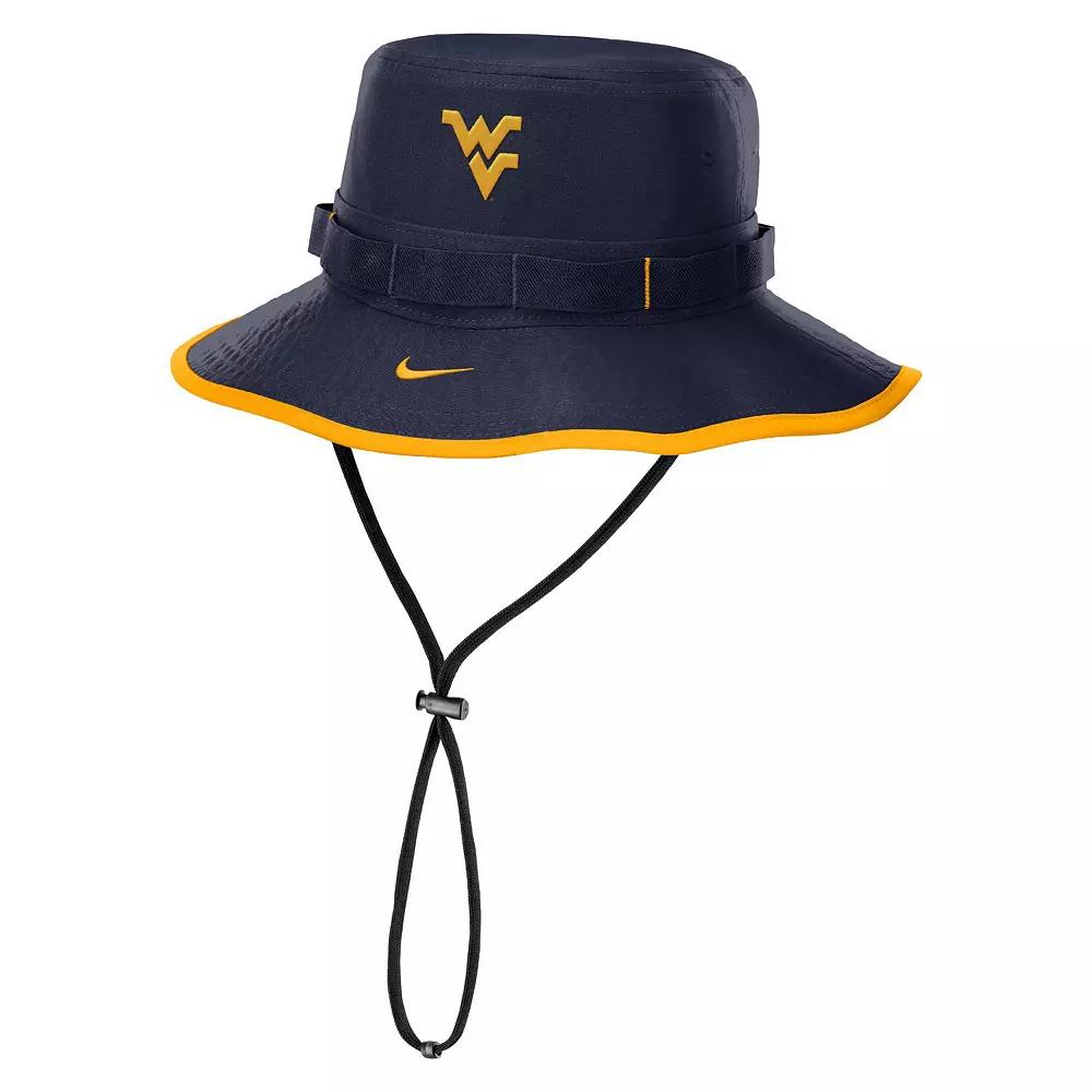 Men's Nike Navy West Virginia Mountaineers 2024/25 On-Field Apex Performance Boonie Bucket Hat,  Product Image